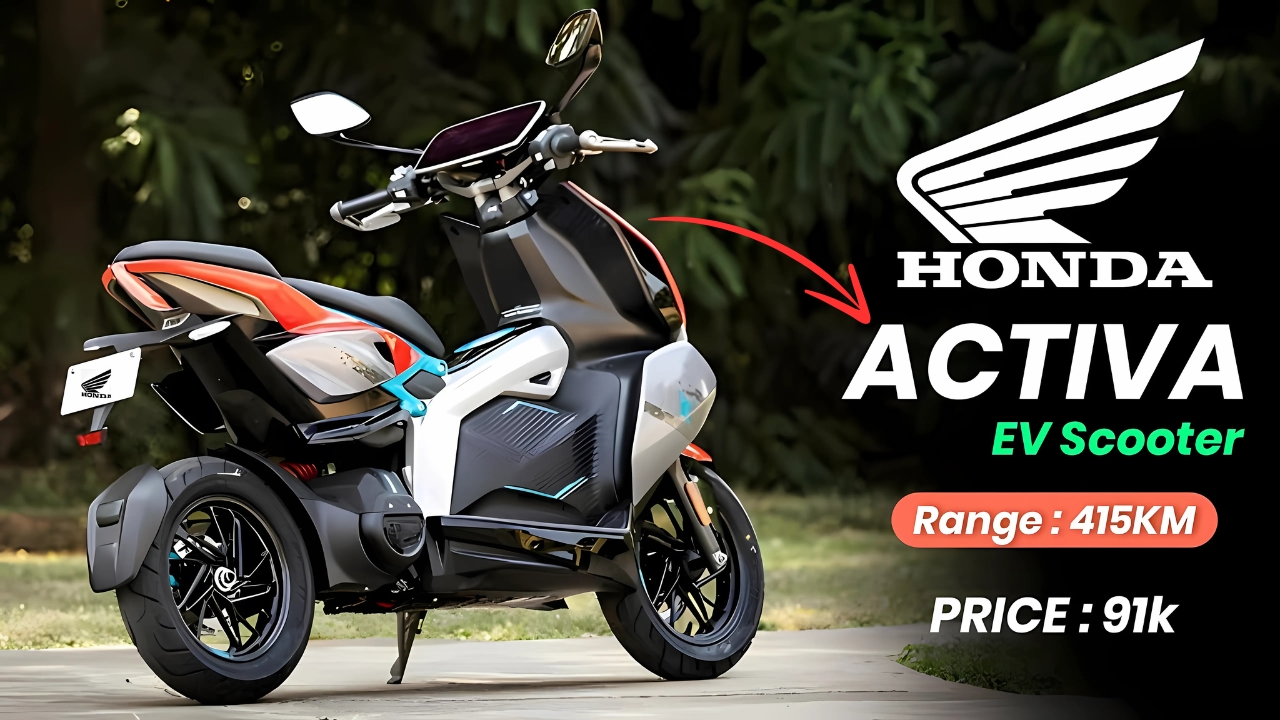 Honda Activa EV is efficient and slim girls attracts on them Icsec.in